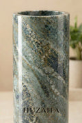 Forest Green Marble Vase