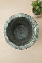 Forest Green Marble Vase
